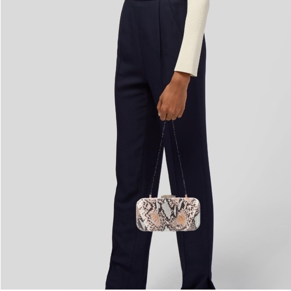 Kotur Box Espey Elaphe Minaudiere Clutch embossed snakeskin - Picture 3 of 17